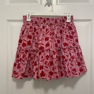 Vineyard Vines Tropical Floral Pintuck Skirt, size M